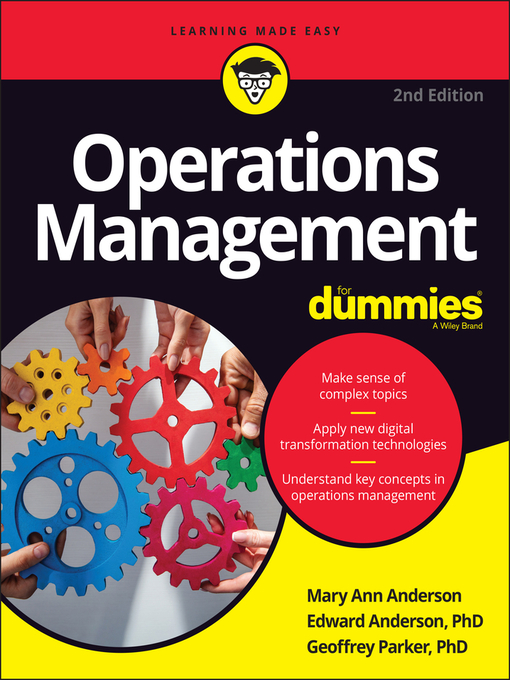 Title details for Operations Management For Dummies by Mary Ann Anderson - Available